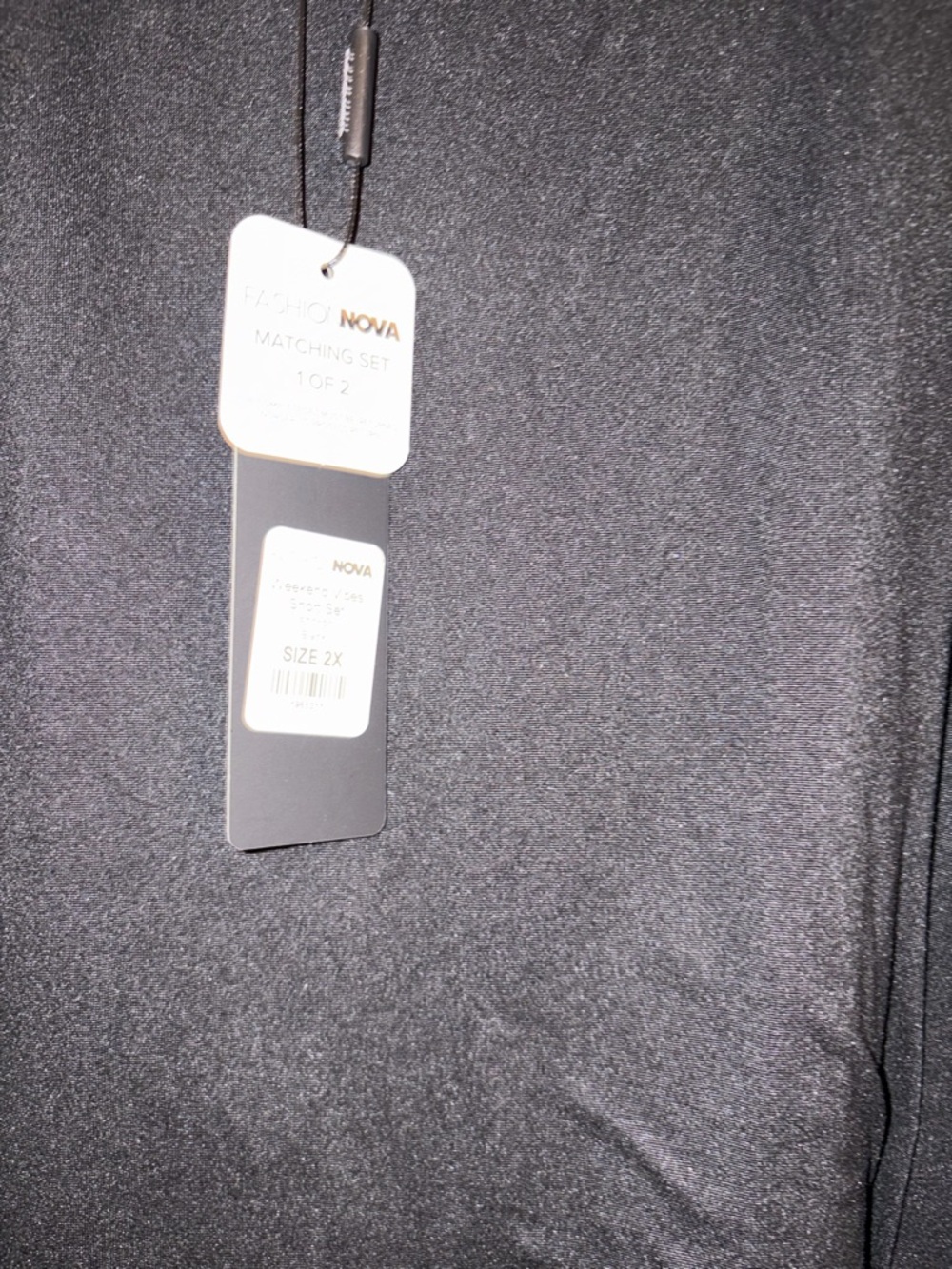 Fashion Nova Black Crewneck Lounge Top - Picture 3 of 3